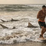 surfeur brésilien requin