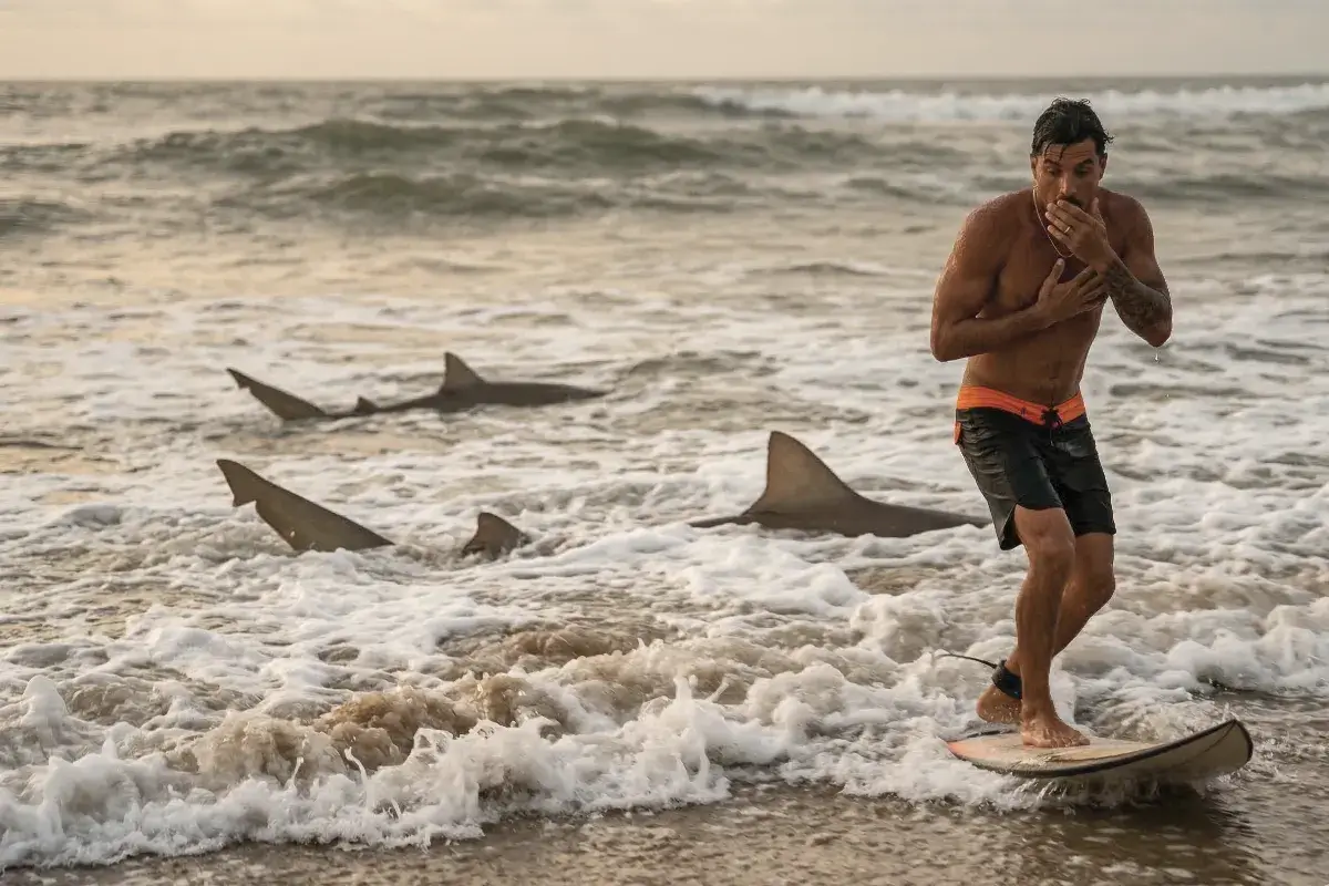 surfeur brésilien requin