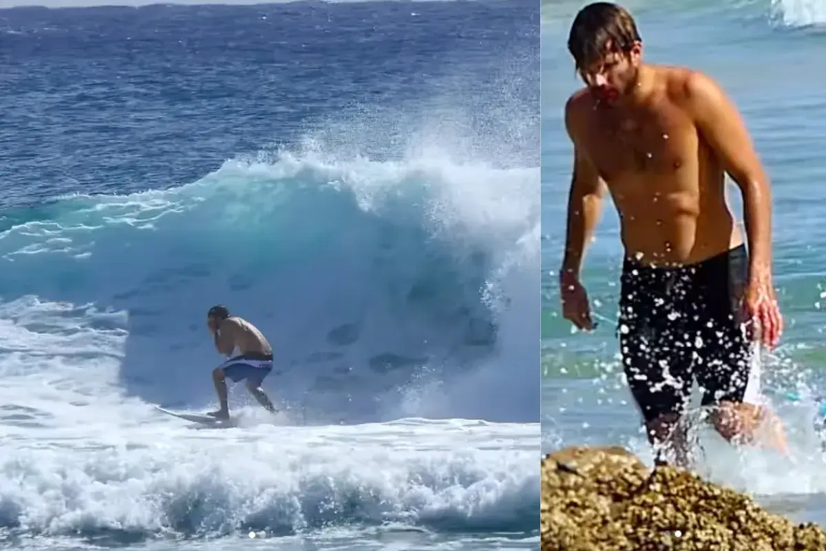 Snapper Rocks : Justin Becret se fracture le nez mais continue de tuber