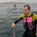 foiler poursuivi par un requin californie