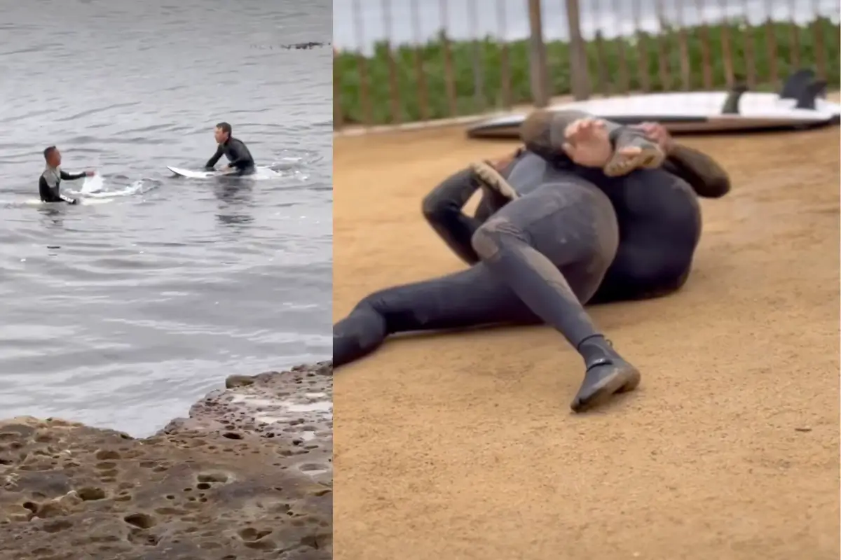 L’embrouille tourne mal à Steamer Lane : il harcèle un maître de jiu-jitsu et finit en larmes sur le parking