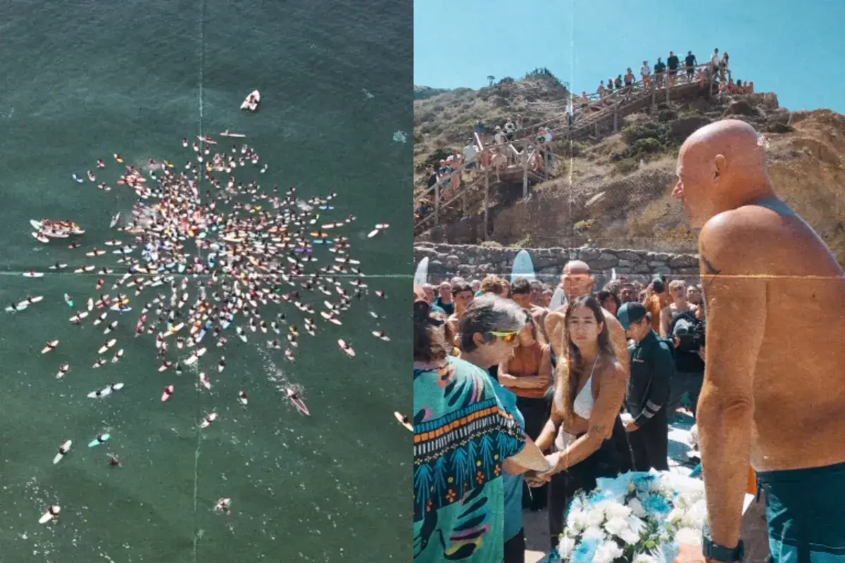 Hommage surfeur Arran Strong